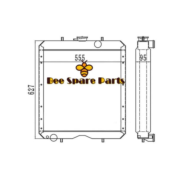 PC56 PC56-7 Radiator For Komatsu Excavator-BeeSpareParts