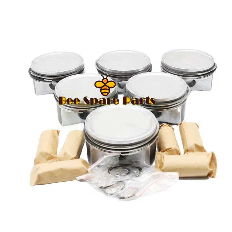 Piston & Piston Ring Kit Fit For Audi A4 S4 A6 A8 3.0L V6 0N0122731 06C107065N-BeeSpareParts