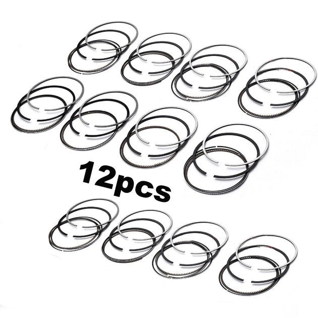 Piston Rings Set STD 12cyl for BMW 760i 760Li E65 E66 N73B60 6.0L V12 11250152565-BeeSpareParts