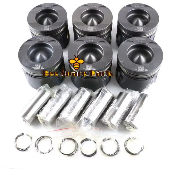 Pistons & Rings Set Φ83mm For Mercedes-Benz ML350d GLS350 CDI W166 X166 OM642-BeeSpareParts