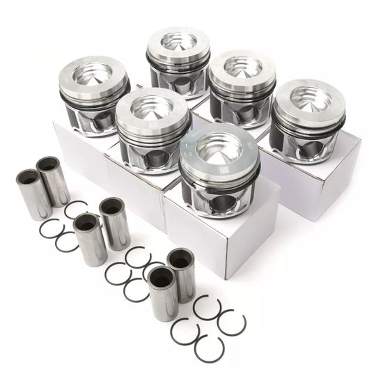 Pistons & Rings Set STD Φ83mm for Audi A6 Q5 Q7 VW Touareg 3.0 TDI Diesel-BeeSpareParts