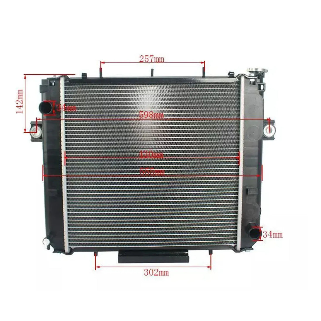 Radiator 16410-13000-71 for Toyota Forklift 5FG10~18 4Y 5K 4P 5FD10~18 w/ 1DZ 2J-Radiator-BeeSpareParts