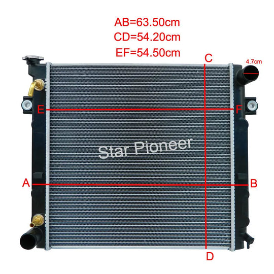 Radiator 243C2-10202 for TCM Forklift FD35-50T9 C9 FD50 Mitsubishi S6S Engine-BeeSpareParts