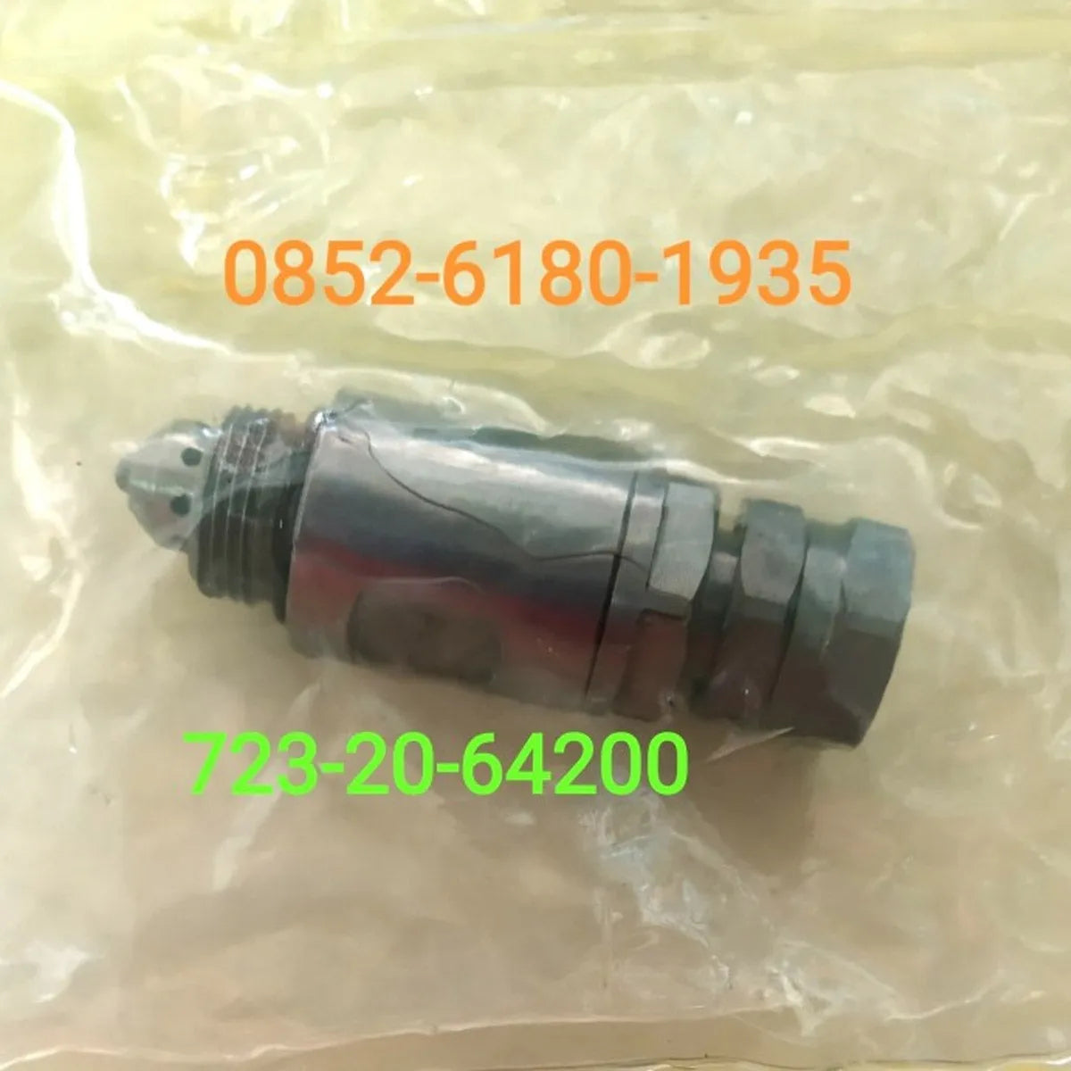 Relief Valve 723-10-12300 7232064200 Fits Komatsu PC75 PC78 723-20-64200-Replacement Aftermarket Parts