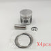 4pcs Piston With Ring 270-6968 STD Fits Caterpillar C2.2T, 3024T, 3024C/T, 216B-Replacement Aftermarket Parts