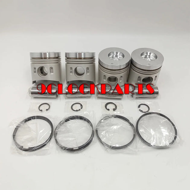 4 Sets STD Piston Kit With Ring ME016895 Fit For Mitsubishi 4D33 Engine 108MM-Replacement Aftermarket Parts
