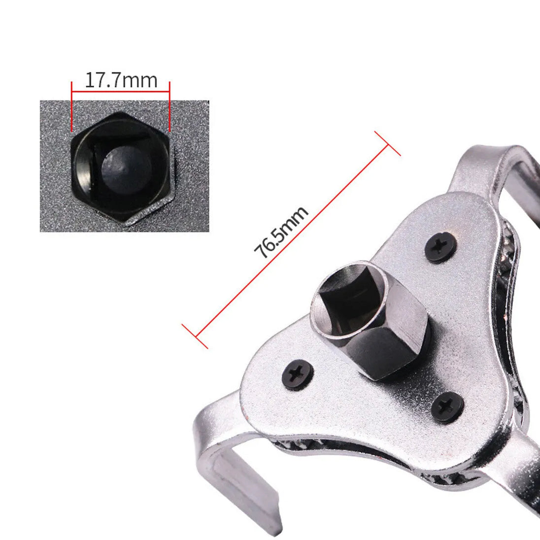 Universal Oil Filter Wrench Adjustable Install Repairing Tool Removal Tool-Replacement Aftermarket Parts