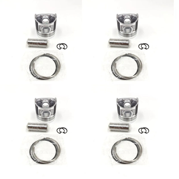4pcs Piston With Ring 270-6968 STD Fits Caterpillar C2.2T, 3024T, 3024C/T, 216B-Replacement Aftermarket Parts