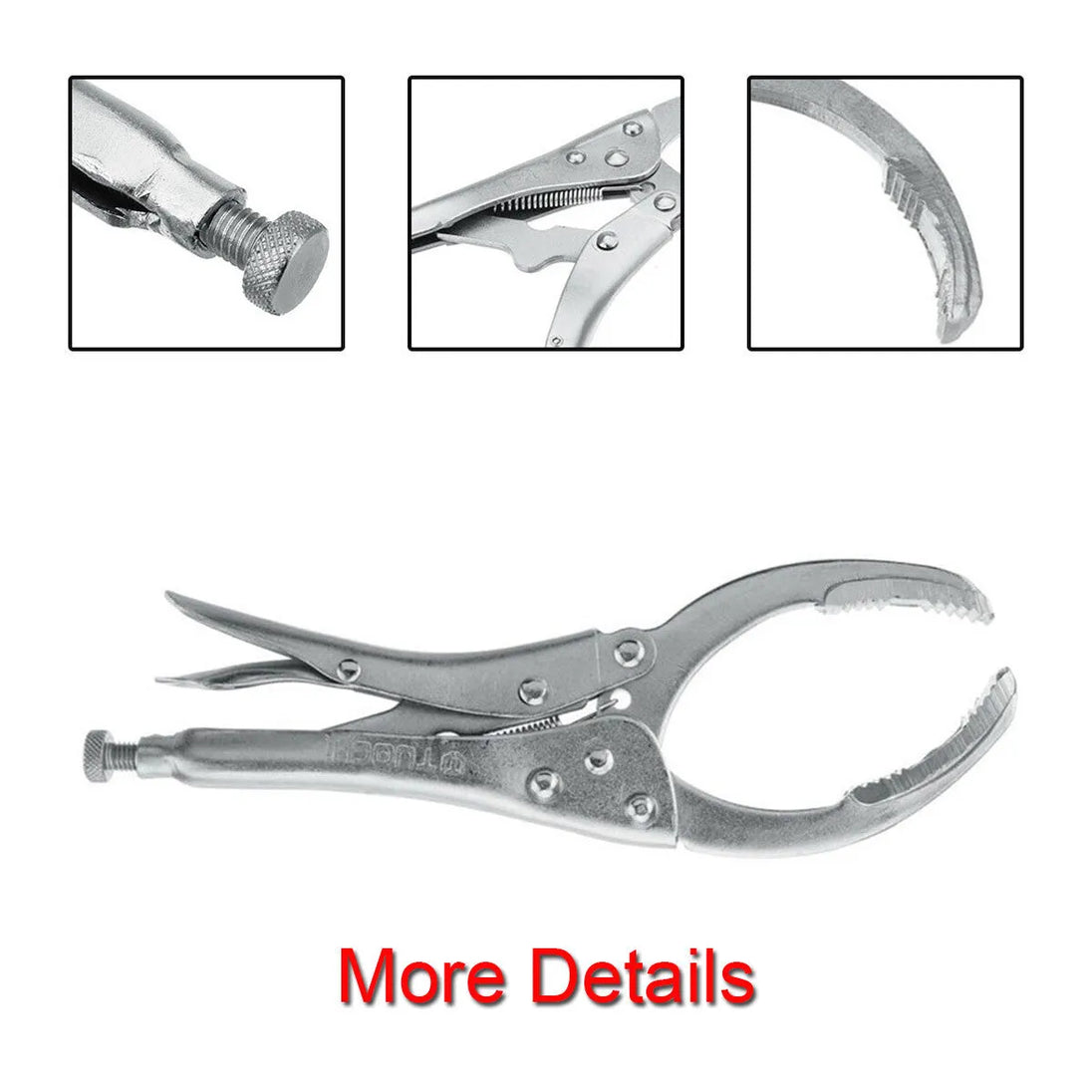 Adjustable Oil Filter Wrench Removal Tool Locking Pliers Hand Remover 50mm-110mm-Replacement Aftermarket Parts