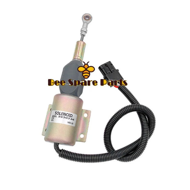 SA-4348-12 3930235 Fuel Shutdown Solenoid 12V For Cummins 4BT 6BT 6CT NT855 K19 K38 Engine-Solenoid & Solenoid Valve-BeeSpareParts