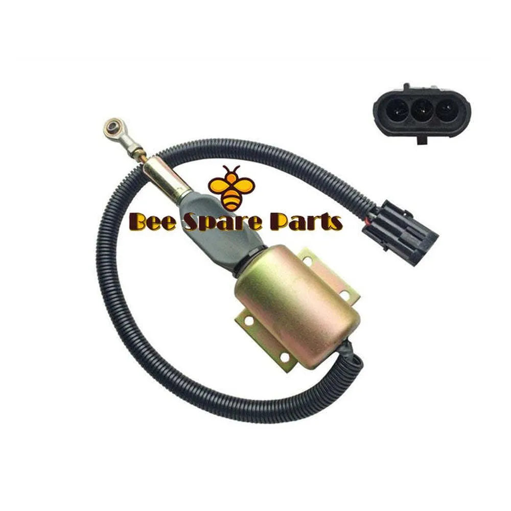 SA-4348-12 3930235 Fuel Shutdown Solenoid For Cummins 4BT 6BT 6CT NT855 K19 K38-Solenoid & Solenoid Valve-BeeSpareParts