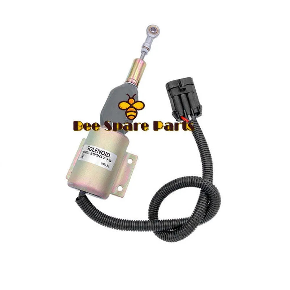 SA-4931-24 24V Fuel ShutOff Stop Solenoid Valve 3990771 24V for Cummins Engine-Solenoid & Solenoid Valve-BeeSpareParts