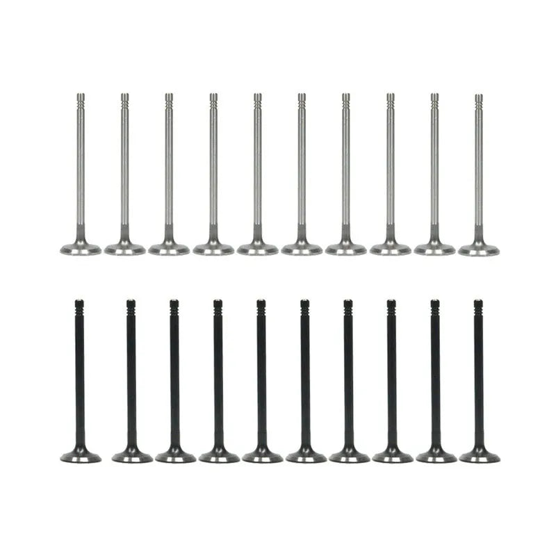 Set of 20 Intake Exhaust Valves for Volvo C30 S60 S70 V40 XC60 XC90 Stem-BeeSpareParts