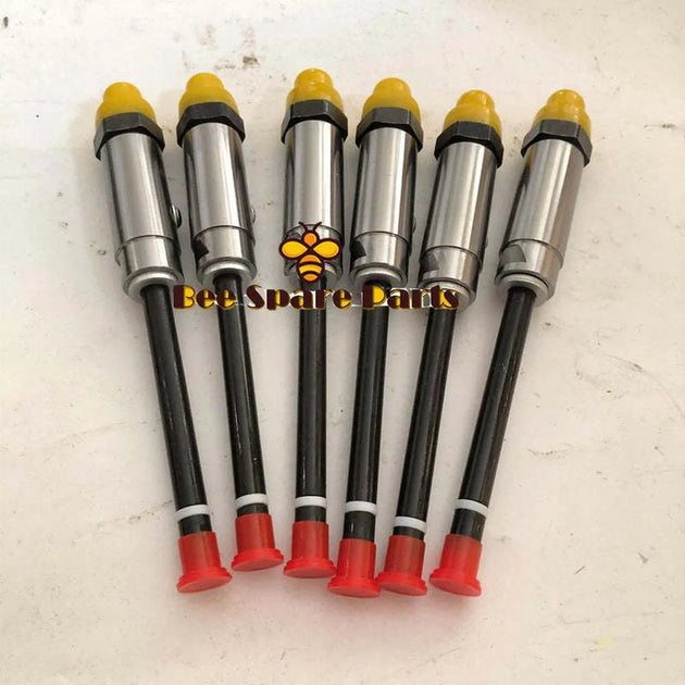 Set Of 6 4W7018 Fuel Injectors Pencil Nozzle Fits Cat Caterpillar 3406B 4W-7018-Replacement Aftermarket Parts