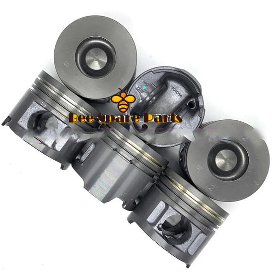 set of 8pcs engine piston kit 1HD 1HDFTE 13101-17120 1310117120-BeeSpareParts