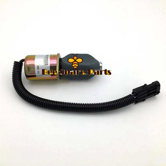 Shut Off Stop Solenoid 3991196 9073747 24V for Cummins Liebherr Excavator R914 +-Solenoid & Solenoid Valve-BeeSpareParts