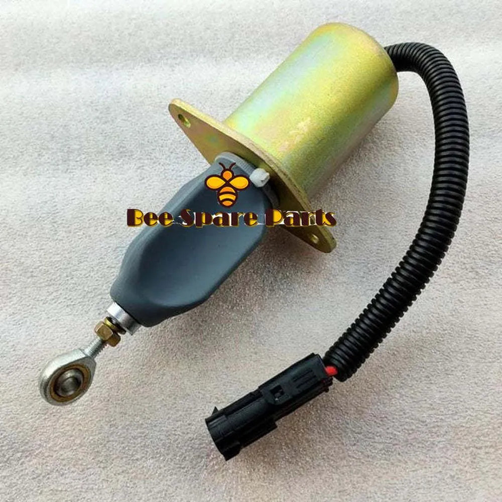 Shutdown Solenoid 3939018 Shut Off Solenoid SA-4889-12 12 Vdc Fits Hyundai Excavators 335LC-7 Cummins 6CT Engine-Solenoid & Solenoid Valve-BeeSpareParts