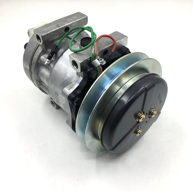 Spare Parts for Excavator SK200-8 SK210-8 Excavator Air Compressor Ass'y YX91V00001F1-BeeSpareParts