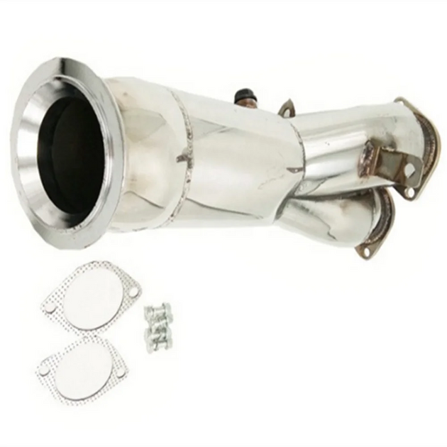 Stainless Exhaust Pipe Exhaust Downpipe Pipe Modification for BMW N55 B30 E82 E88 135i E92 E90 335i 3.0L Turbo Exhaust Manifold-Replacement Aftermarket Parts