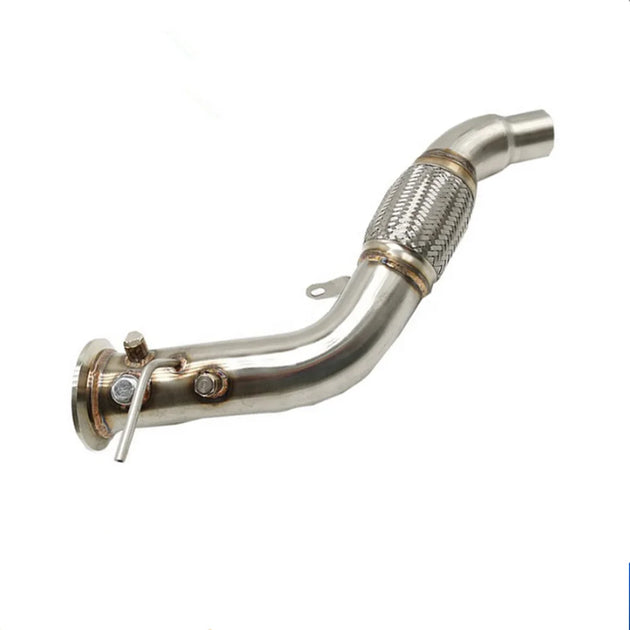 Stainless Exhaust Pipe Exhaust Downpipe Pipe Suitable for 2006-2010 BMW X5 E70 3.0D M57N2 Turbo Exhaust Manifold Downcomer-Replacement Aftermarket Parts