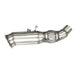 Stainless Exhaust Pipe Modification for BMW 2011-2016 328xi 328i 320i F30 F31 F34 2.0T N20 4" Turbo Exhaust Manifold Downcomer-BeeSpareParts