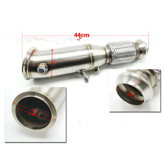 Stainless Steel Car Exhaust Pipe for BMW N26 320i 328i 420i 428i 428ix F20 F21 F22 2.0T Turbo Exhaust Manifold Downcomer-BeeSpareParts