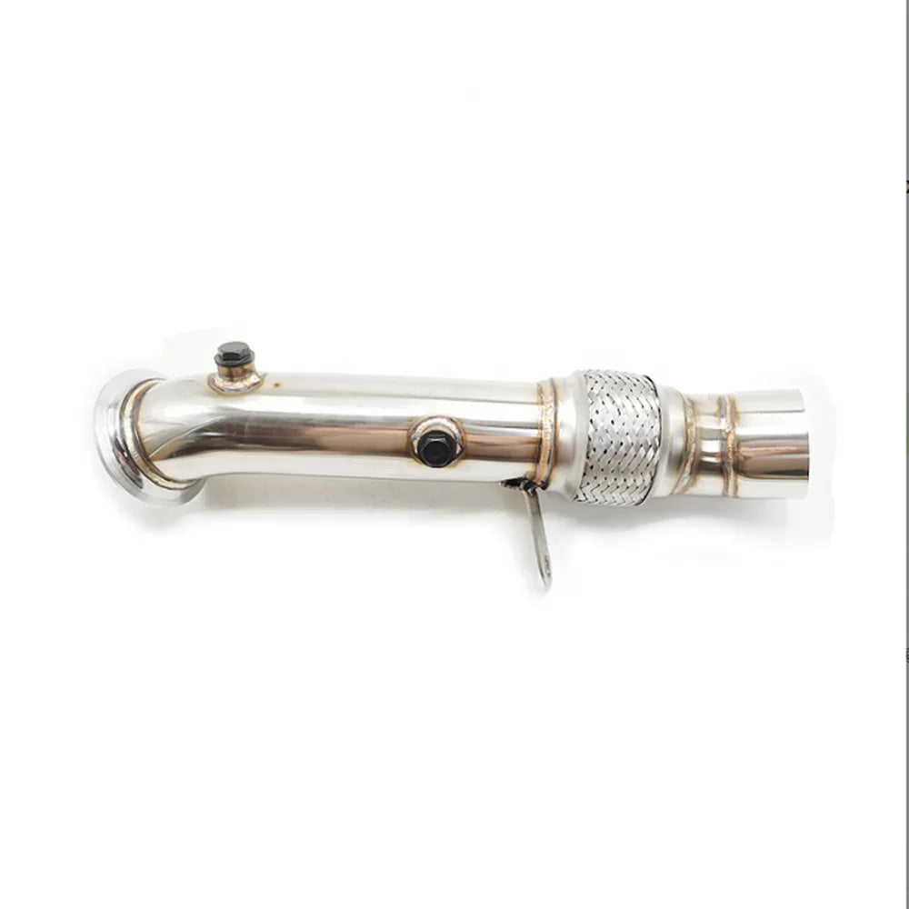 Stainless Steel Car Modified Custom Downpipe For BMW N55 535i 535ix 640i 640ix F10 F12 F13 Turbo Exhaust Manifold-BeeSpareParts
