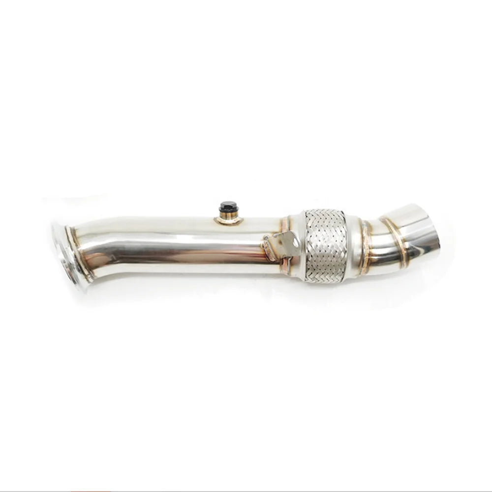 Stainless Steel Car Modified Custom Downpipe For BMW N55 535i 535ix 640i 640ix F10 F12 F13 Turbo Exhaust Manifold-BeeSpareParts