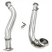 Stainless Steel Exhaust Downpipe for BMW 2008-2010 535i 535Xi N54 3.0L E60 3" Twin Turbo Exhaust Manifold Downcomer-BeeSpareParts