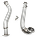 Stainless Steel Exhaust Downpipe for BMW 2008-2010 535i 535Xi N54 3.0L E60 3" Twin Turbo Exhaust Manifold Downcomer-BeeSpareParts