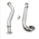 Stainless Steel Exhaust Downpipe for BMW 2008-2010 535i 535Xi N54 3.0L E60 3" Twin Turbo Exhaust Manifold Downcomer-BeeSpareParts