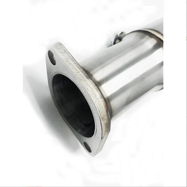 Stainless Steel Exhaust Downpipe for BMW 2008-2010 535i 535Xi N54 3.0L E60 3" Twin Turbo Exhaust Manifold Downcomer-BeeSpareParts