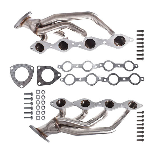 Stainless Steel Material Automotive Exhaust Manifold Suitable for Chevrolet Silverado Sierra Tahoe 4.8L 5.3L V8 Exhaust Manifold-Replacement Aftermarket Parts