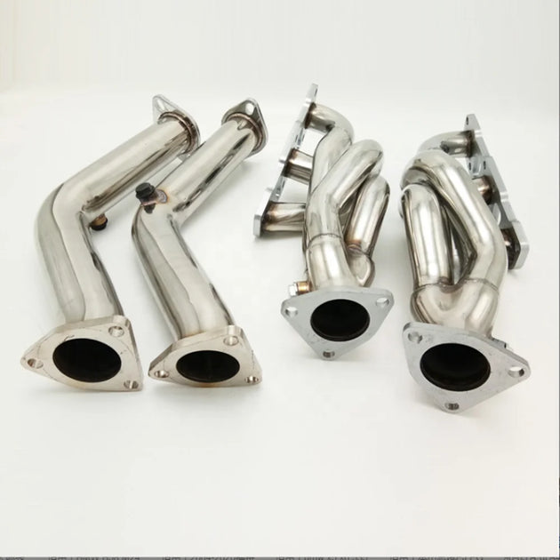 Stainless Steel Material Automotive Exhaust Pipe Suitable for 2003-2006 Nissan 350Z Base Coupe 2D VQ35DE V6 3.5L DOHC-Exhaust Pipe-BeeSpareParts