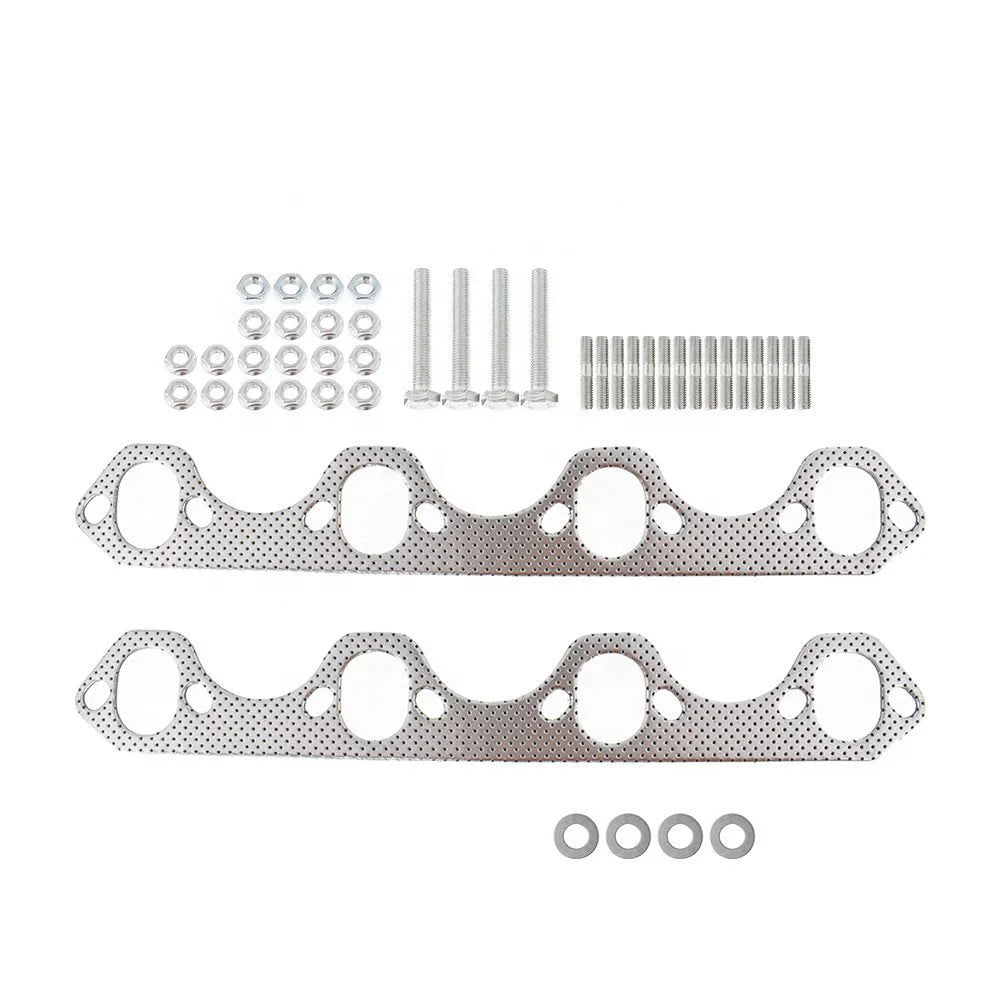 Stainless Steel Material Automotive Modification Exhaust Manifold Suitable for 1987-1996 Ford F150 F250 Bronco Shorty-Replacement Aftermarket Parts