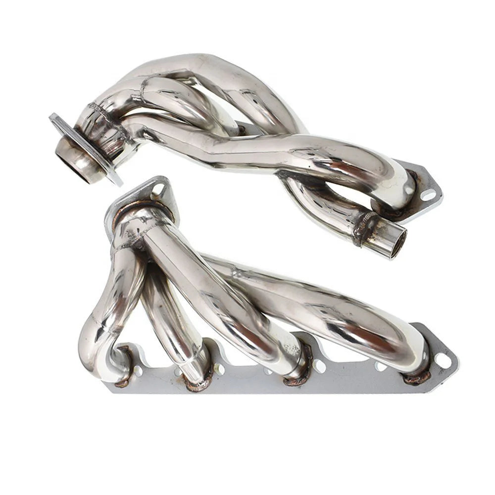 Stainless Steel Material Automotive Modification Exhaust Manifold Suitable for 1987-1996 Ford F150 F250 Bronco Shorty-Replacement Aftermarket Parts