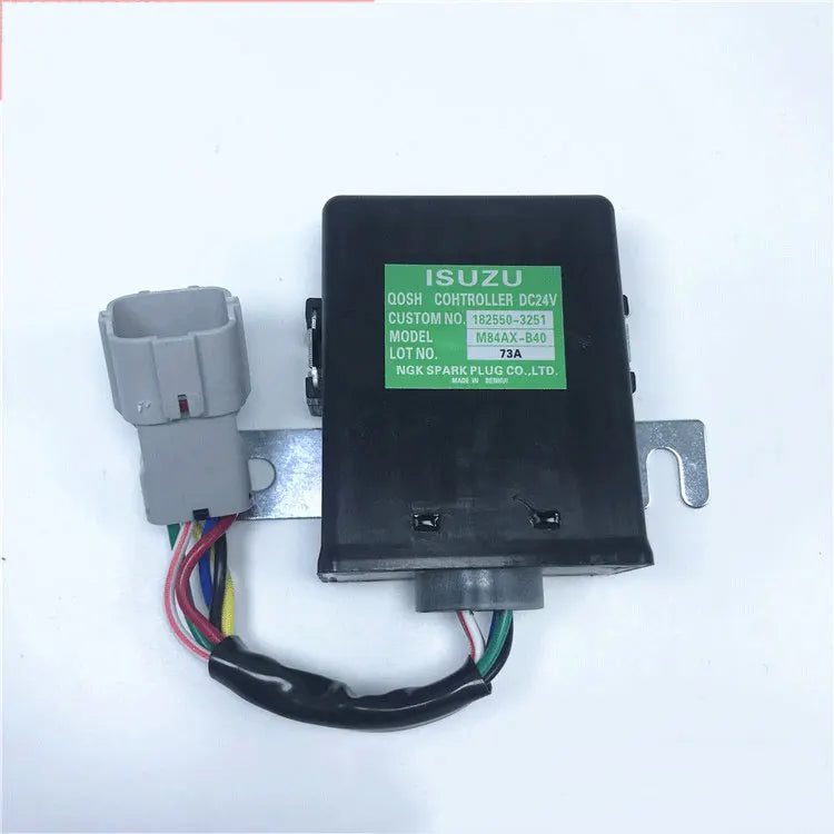 Starter Relay 182550-3251 Tachnmeter Sensor Control Unit for Isuzu 4JG1 4JG2 6BG1 Engine John Deere 135C 180 210 470GLC 600C 800C Excavator-Replacement Aftermarket Parts