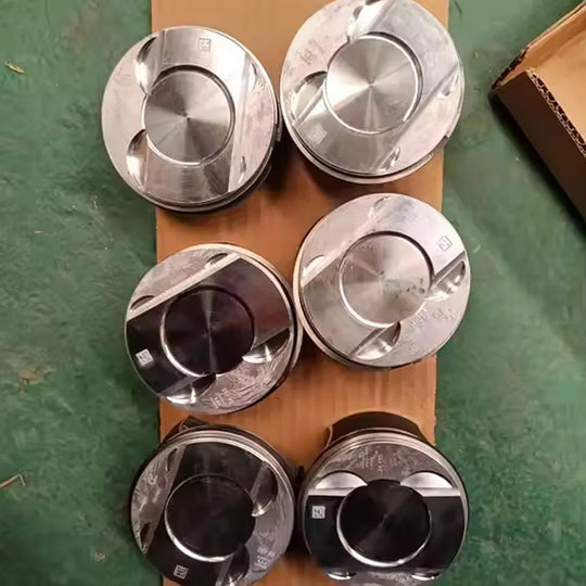 STD 6pcs Pistons & Rings Set Φ20mm for VW Touareg Audi S4 A6 Q7 3.0TFSI V6 EA839-BeeSpareParts