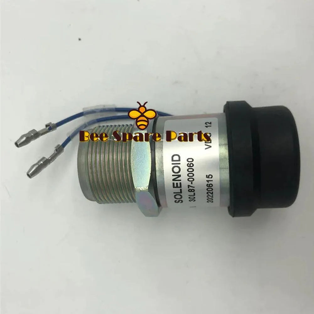Stop Solenoid 30A87-00060 30L87-00061 MM432-30501 229-5183 MM43230501 MM432305 XJAF-01561 for Mitsubishi Engine S3L2-E2 S4L2 L2E K3B K3E K4D S3L S3L2Y1-BeeSpareParts
