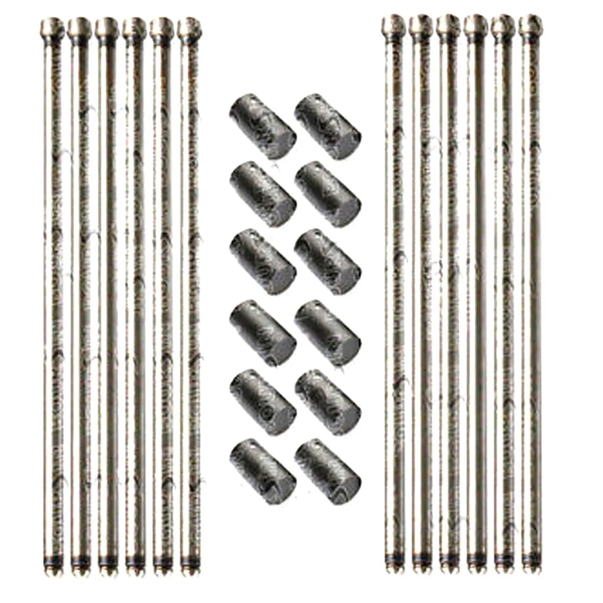 Tappet Valve Lifter Push Rod For Isuzu 6BG1 FSR FTR FVR Set of 24-Replacement Aftermarket Parts