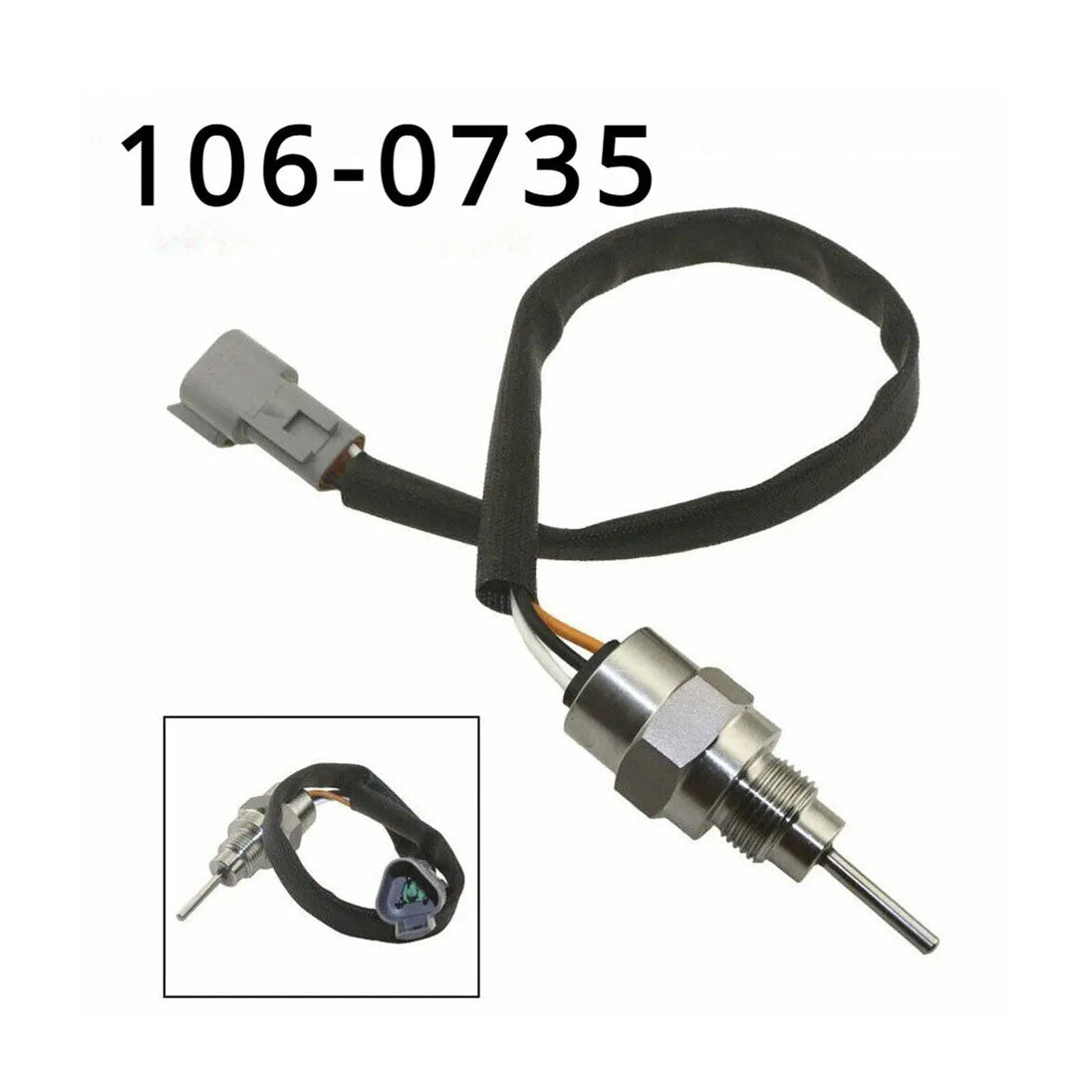 Temperature Sensor 106-0735 1060735 Compatible with Caterpillar Engine 3176B 3126 3116 3406E 5110B C12 C15 C18-Replacement Aftermarket Parts