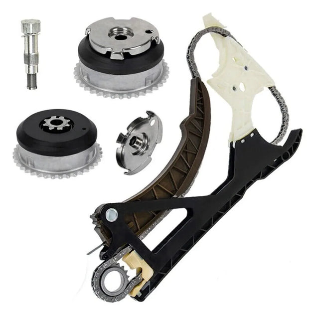 Timing Chain Kit + Exhaust Intake Camshaft VVT for BMW 320 328 X5 N51 N52 S55-BeeSpareParts