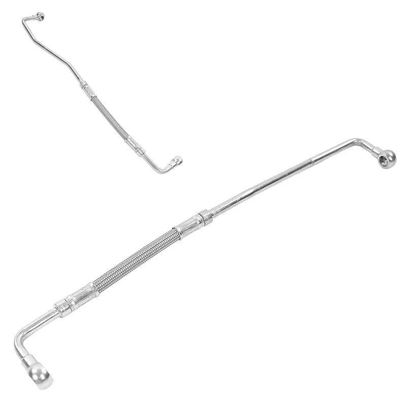 Turbocharger Fuel Inlet Pipe Stainless Steel Supercharger Oil Hose Fuel Inlet Tube D04503380 for D7E Engine-Replacement Aftermarket Parts