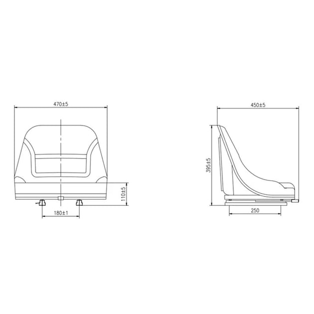 Universal Seats For Kubota Tractor-Replacement Aftermarket Parts