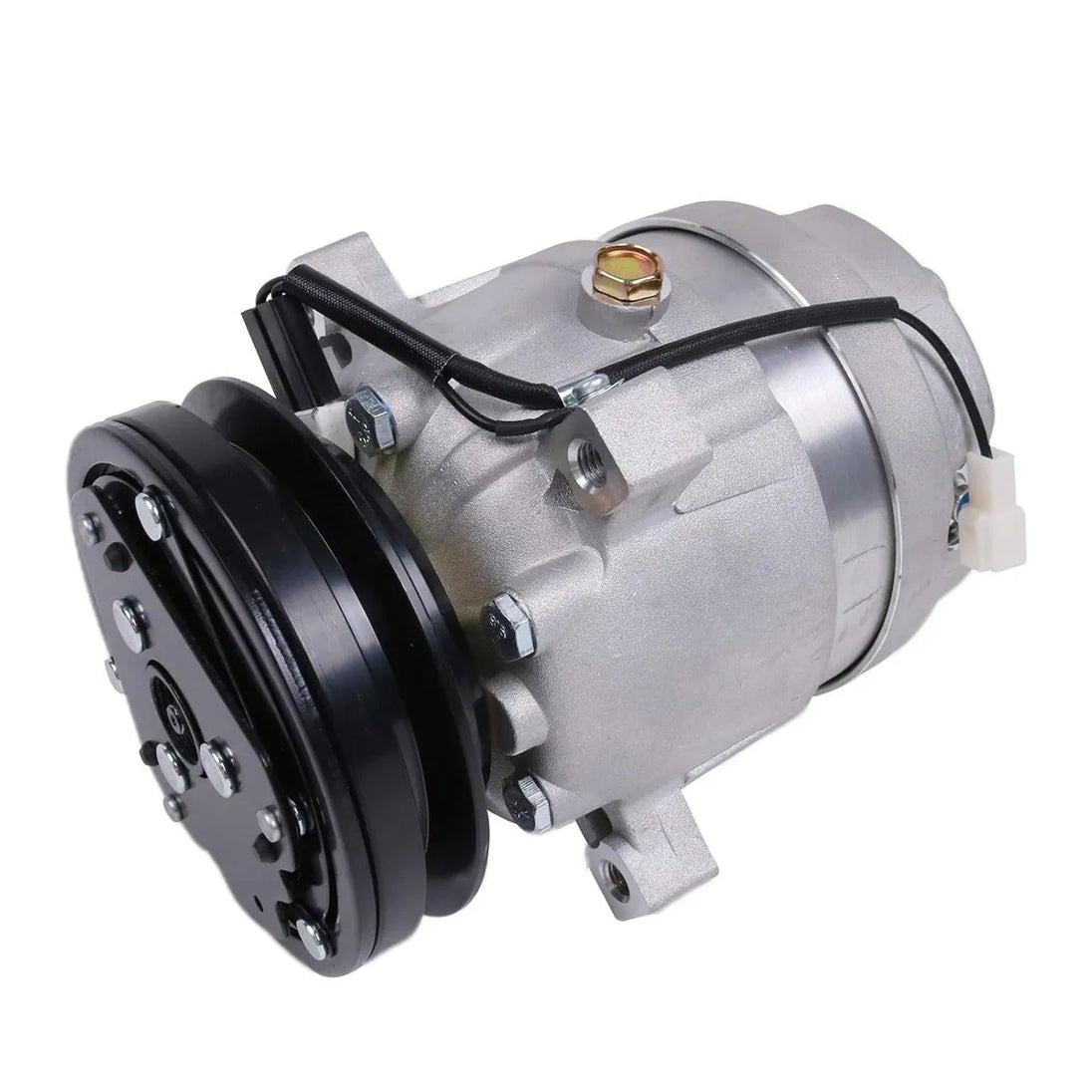 V5 A/C Compressor 5110511 Compatible for Mahindra 2555 for Kioti DK45 DK55 DK65C DK901C Tractor for Bobcat E80 Excavator-BeeSpareParts