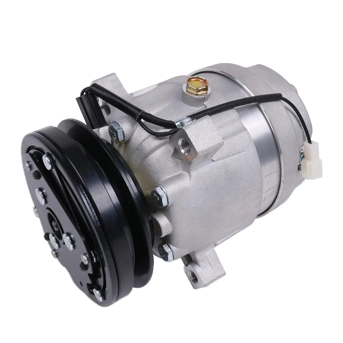 V5 A/C Compressor 5110511 Compatible for Mahindra 2555 for Kioti DK45 DK55 DK65C DK901C Tractor for Bobcat E80 Excavator-BeeSpareParts