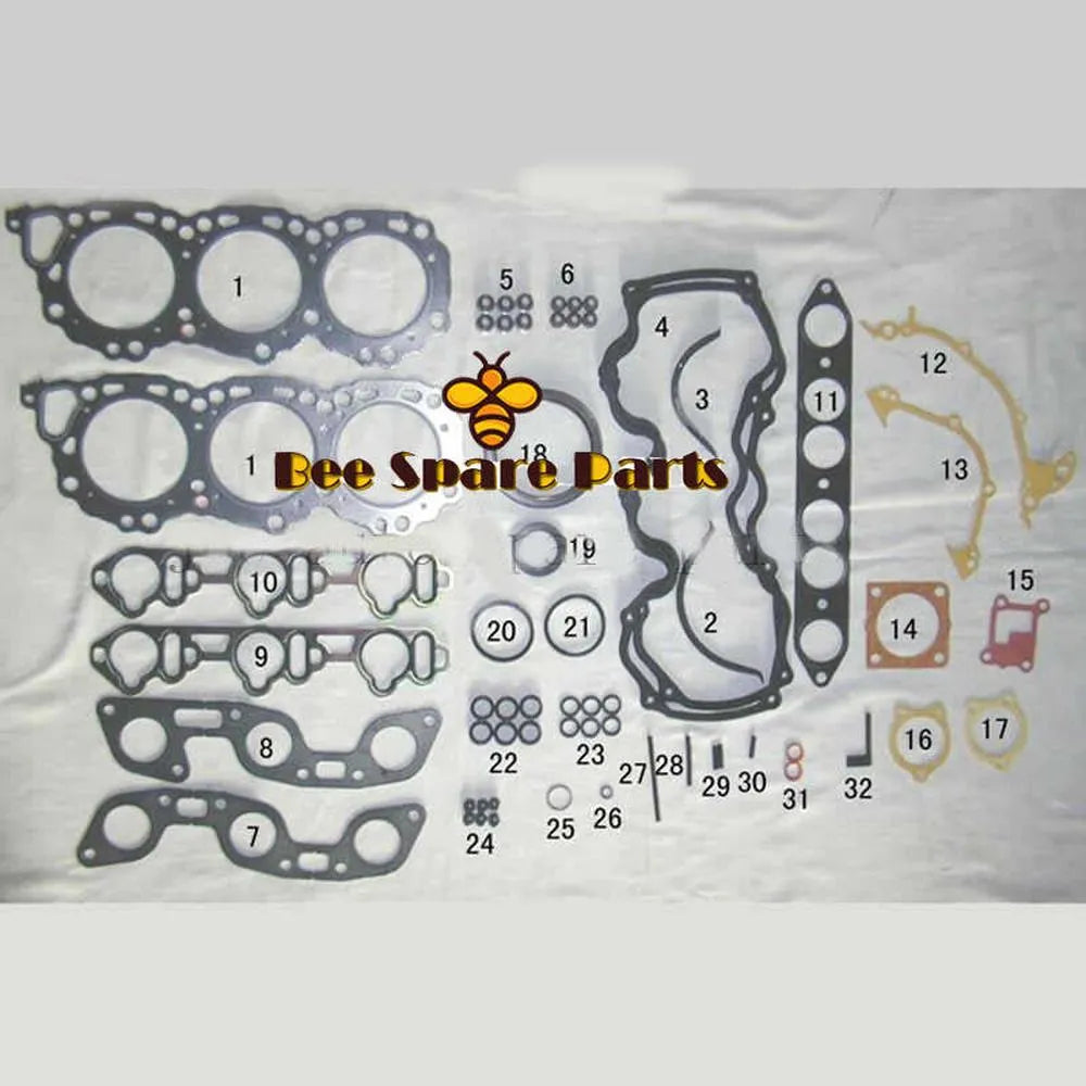 VG30E J30 Engine Full gasket set kit for Nissan Navara D21/Maxima/Pathfinder/300 ZX 3.0L 2960cc 1984-1996 50179200 10101-85E25-Gasket & Gasket Kit-BeeSpareParts