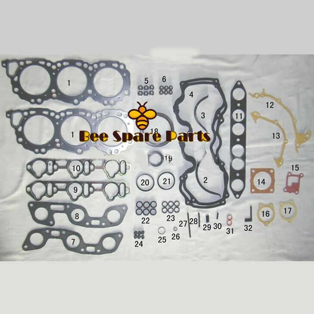 VG30E J30 Engine Full gasket set kit for Nissan Navara D21/Maxima/Pathfinder/300 ZX 3.0L 2960cc 1984-1996 50179200 10101-85E25-Gasket & Gasket Kit-BeeSpareParts