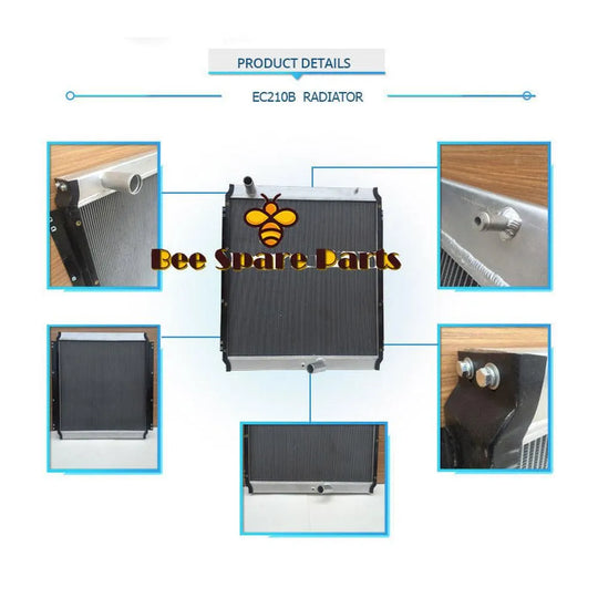 Water Cooling Radiator 14531222 for Volvo EC210B Excavator-Replacement Aftermarket Parts