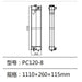 Water Radiator Core ASS'Y 203-03-12221 2030312221 for Komatsu Excavator PC130-8-BeeSpareParts